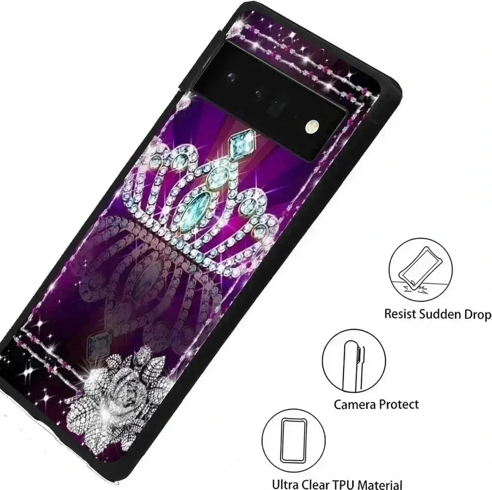 Google Pixel 6 Pro Case-Princess Crown (NWT)